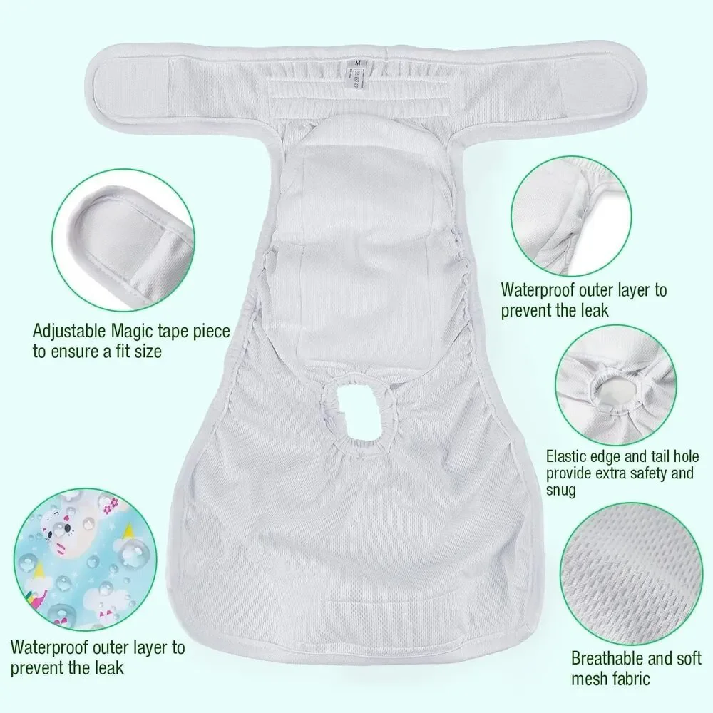 3-Pack Pet Soft Female Dog Diapers LARGE 19